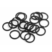 Obesek za ključe O30 mm - črn (5 kosov)