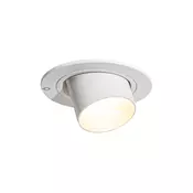 Moderni vgradni reflektor beli GU10 35 mm okrogel nagibni - Installa
