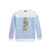 Polo Ralph Lauren za fante. 323965908001 Mikina z belim medvedom Polo (10/12anos=140/149cm), Bela, Priložnostno, Bombaž, otroška m