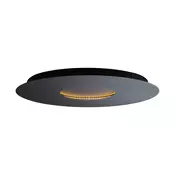 Sodobna stropna svetilka črna 60 cm vklj. LED z možnostjo zatemnitve v 3 korakih - Morning