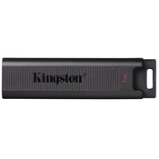 Kingston USB C disk 1TB DT Max, 3.2 Gen2, 1000/900MB/s, kovinski, drsni priključek DTMAX/1TB