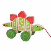 Bigjigs Otroški dinozaver za vlečenje