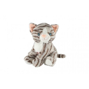 Teddies Mačka sedi pliš 20cm modra z zvokom