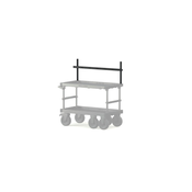 Expansion Mounting Bracket Kit for Boulder Camera Cart XL - Black