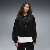 PUMA Essentials Elevated Standard Velour Hoodie Women, Clothing, Black, L
