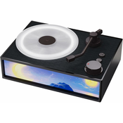 Generic Retro Bluetooth zvočnik Retro prenosni brezžični zvočnik v slogu predvajalnika vinilnih plošč, (21124748)
