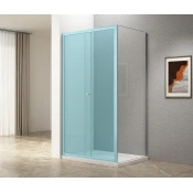 Stranska plošča UGGA, 900 mm, prozorno steklo - Aqualine - UGGA - 24 - Lepilo - Drugo - Fiksna plošča za tuš vrata - 900 - 1850 - 5 - 14