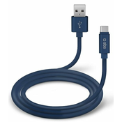 SBS kabel Polo USB/USB-C, silikonski, 1,5 m, moder