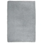Vidaxl Visoka košata preproga NAVARRA svetlo siva 120x170 cm poliester