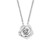 Engelsrufer Očarljiva srebrna ogrlica z vrtnico ERN-ROSE-ZI