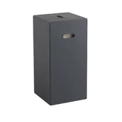 Koš za perilo LUXURY 30x61,8x30cm, črn - Črna - 300x618x300 mm - Gedy - LUXURY - 24 - Sintetično usnje - Koš za perilo - Kvadratni - 300 - 618 - 300 - 14
