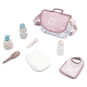 Prebaľovacia taška s plienkou Changing Bag Natur DAmour Baby Nurse Smoby s 8 doplnkami pre 42 cm bábiku SM220369W