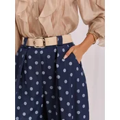 Temno modre poletne culotte hlače s pikami