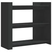 Vidaxl Konzolna mizica črna 100x35x90 cm inženirski les