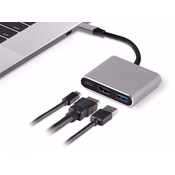 Priklopna postaja TRACER Adapter A-1 USB-C/HDMI 4K/USB 3.1/PDW 100W