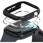 RINGKE SLIM 2-PACK APPLE WATCH 10 (42 MM) CLEAR  MATTE BLACK (8800274963894)
