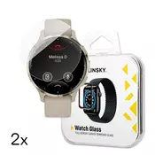 WOZINSKY Kaljeno staklo za Garmin Venu 3S 41mm Full Glue pametni sat - 2 kom.