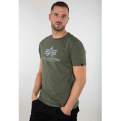 Basic T-Shirt Reflective Print dark oliveBasic T-Shirt Reflective Print dark olive