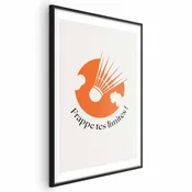 shumee Plakat - Badmintonska žogica proti oranžnemu soncu