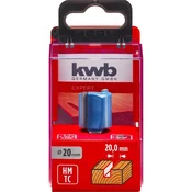 KWB - HM glodalo 20 ravni žleb | SB, za glodalicu, drvo/plastika - (49755020)