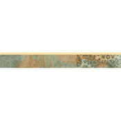 Rubna plocica (7,3 x 60 cm, Smeda-zelena-bež, Mat)