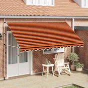 Tenda na rucno uvlacenje 400 cm narancasto-smeda