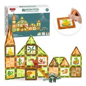 Magnetic Tiles Magnetni gradbeni Window Art Dinosaurus 42ks - Magnetic Tiles