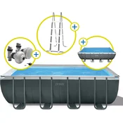 Intex Frame Pool Ultra Quadra XTR 549 x 274 x 132 cm - Brez črpalke, z dodatki - 1 k.