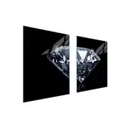 shumee STEKLENA ZAŠČITNA PLOŠČA ZA ŠTEDILNIK 85x52 DIAMOND