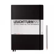 Bilježnica Leuchtturm1917 Notebook Master Classic ?4 - Crna, u redovima