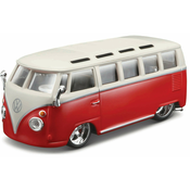 Bburago 1:32 Volkswagen Van Samba crveno-bijeli
