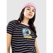 Santa Cruz Onshore Front T-shirt black wave stripe