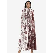 MSN Collection Obleka rjava/bela