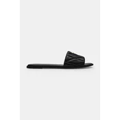 Coach natikači z ravnim podplatom ženski usnjeni Holly Quilted Leather Sandal