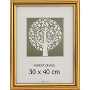 Karako Foto okvir 30x40 cm, plastika, stenski, 56 zlat