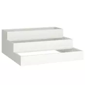 Vrtna saksija Bijelo 90 x 90 x 35 cm Celicna vrata