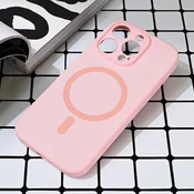 Maska za telefon iPhone 16 Pro PURE COLOR, Magsafe, Roze