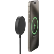 mophie Qi2 Magnetic Charger Pametni telefon Crno USB Bežicno punjenje Brzo punjenje U zatvorenom