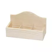Lesena škatla za čaj 21.3x10x12.5 cm (leseni polizdelki za)