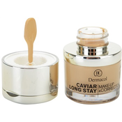 Dermacol Caviar Long Stay dugotrajni puder s ekstraktom kavijara i korektor za usavršavanje nijansa 1 Pale 30 ml