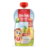 Frutek pouch jab, kruška,ban.,breskva,jogurt 110g
