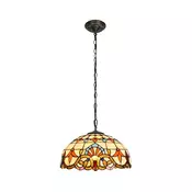Brilagi - Tiffany vitražni luster na lancu MIRABELLA 1xE27/60W/230V precnik 40 cm