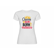 ženska majica Queens are born in August