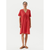 United Colors Of Benetton Poletna obleka 4PQNDV0BS Rdeča Relaxed Fit