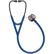 3M Littmann Cardiology IV Stetoskop, Navy Blue, High Polish Rainbow-Finish, Black Stem