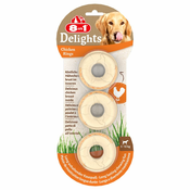 8in1 Delights žvečilni obroči piščanec - Varčno pakiranje: 6x119 g (18 kosov)