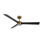 Lucci air 21610549- LED prigušiva ventilator CLIMATE 12W/230V wenge/zlatna + daljinski upravljac