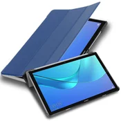Cadorabo Ohišje tablete Cadorabo, združljiv s Huawei v Jersey Tarmno Blue - Ultra Tanka zaščitna prevleka z samodejno budnostjo in stojalo funkcijo, (20608238)