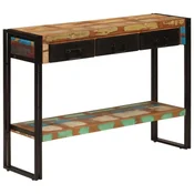 Vidaxl Konzolna mizica 110x30x76 cm trden predelan les