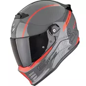Scorpion Covert FX Danko integralna motociklisticka kaciga sivo-crvena